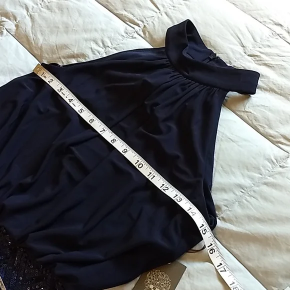 Vince Camuto Navy Blue Sequin Dress (Perfect cocktail attire) - Picture 9 of 13